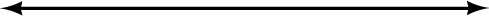 Horizontal blank plot line with arrows on either side of the line.