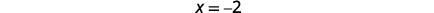 The image shows x=-2.