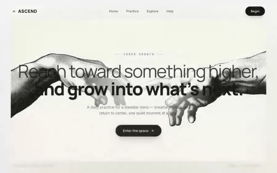 Ascend — mindfulness hero