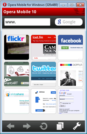 Opera Mobile 10