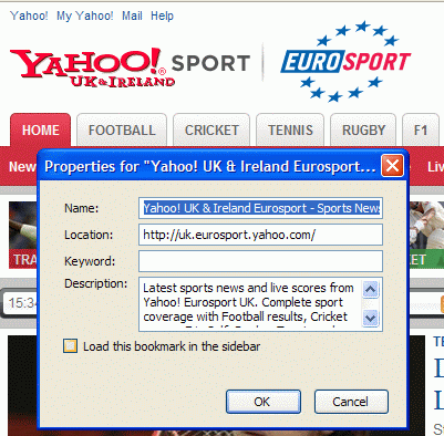 Some browsers use the description as a bookmark description