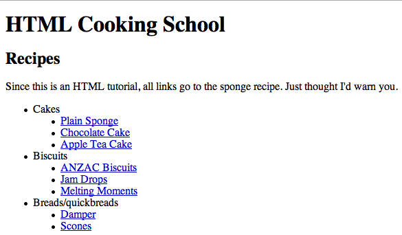 Screenshot of main page