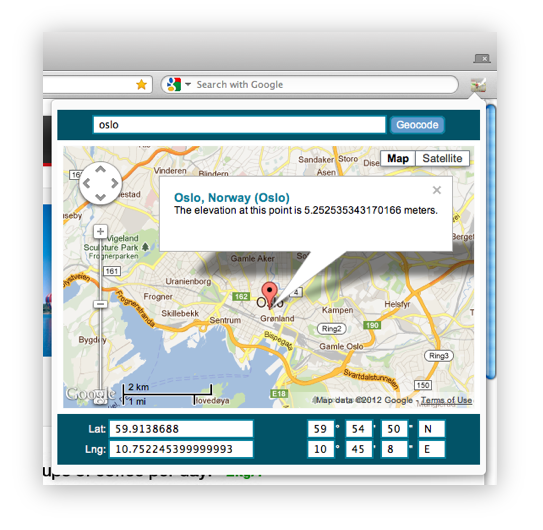 Geolocator extension