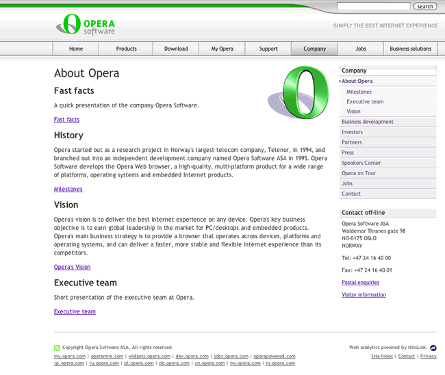 Opera has gone green