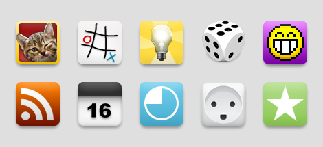 good examples of icons - simple elegant and playful