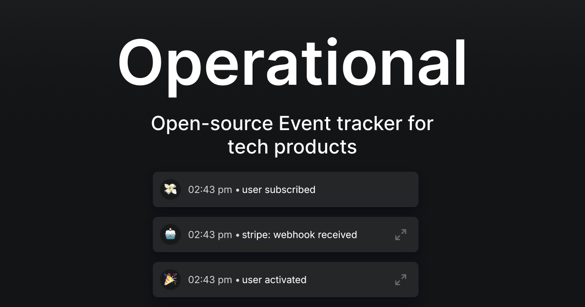 Operational Event tracker