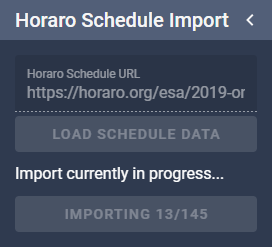 Horaro Schedule Importing