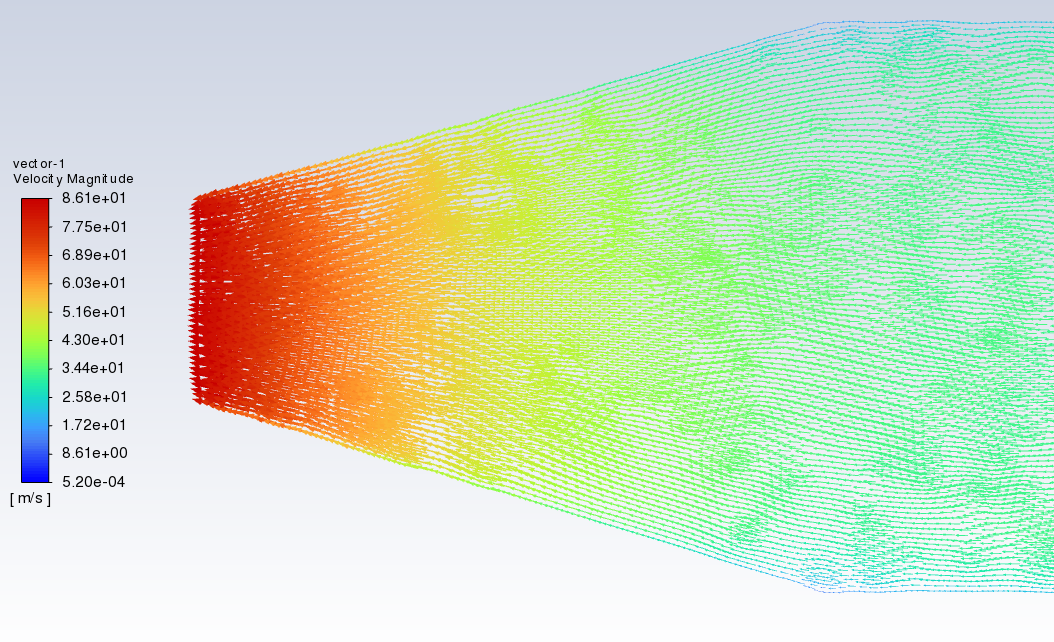 Bellmouth inlet pressure contour