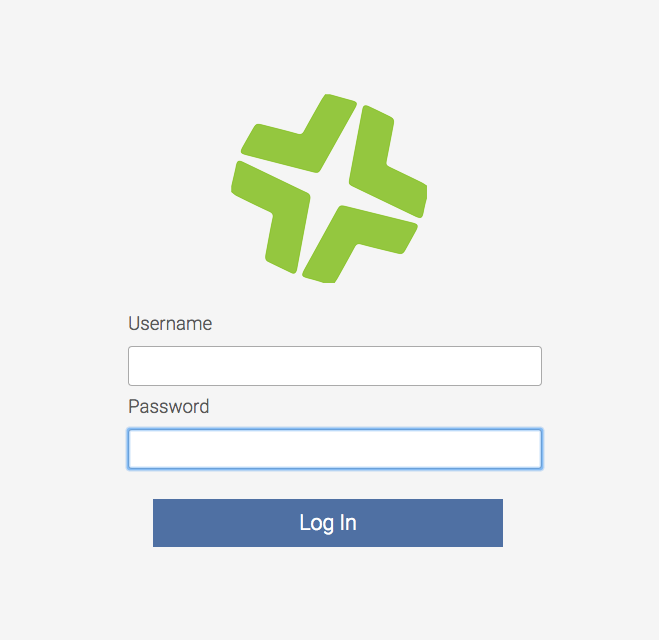 Login page