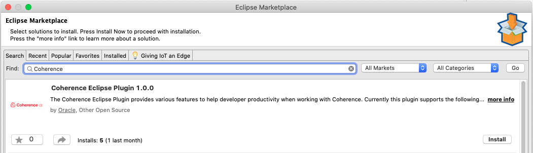 Eclipse Marketplace Client