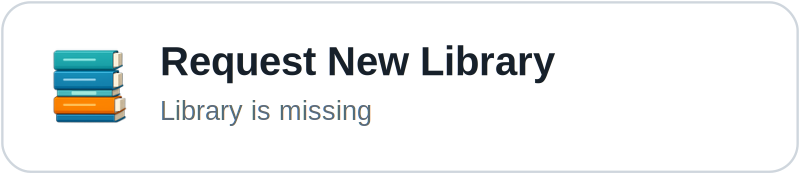Open a new library support issue