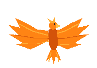 Animasi Garuda oranye