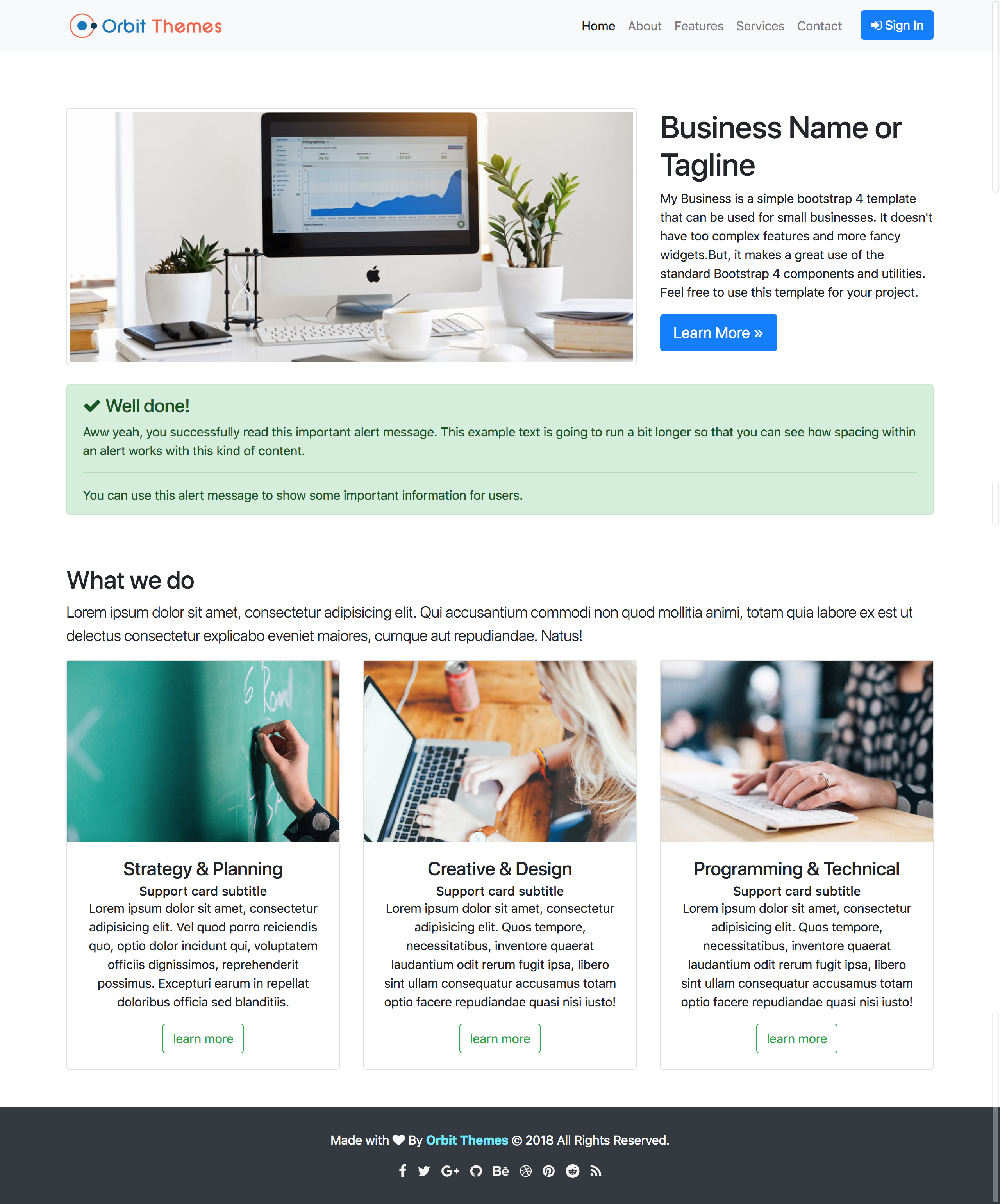 My Business Template Preview