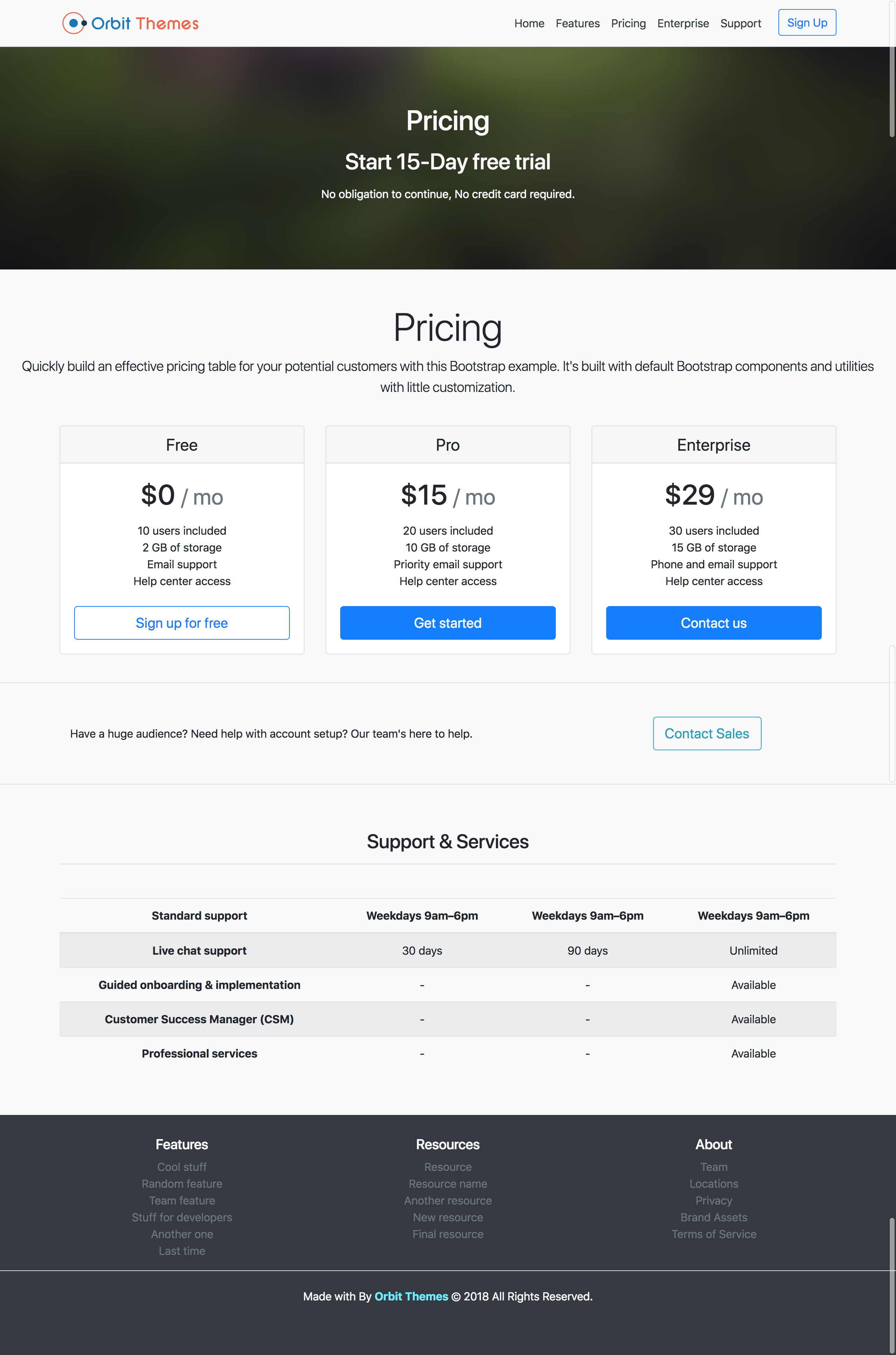 Pricing Plus Template Preview