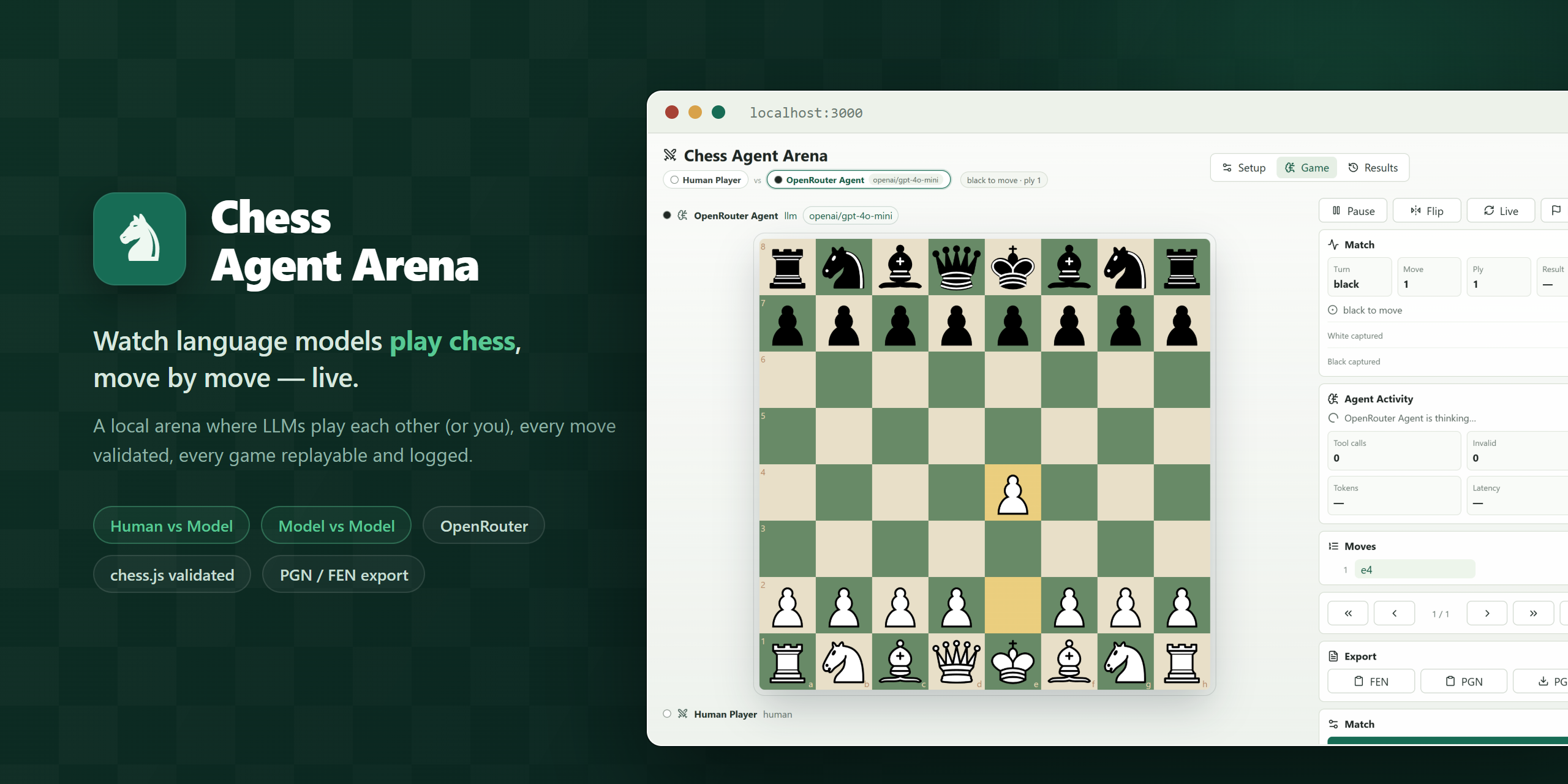 Chess Agent Arena