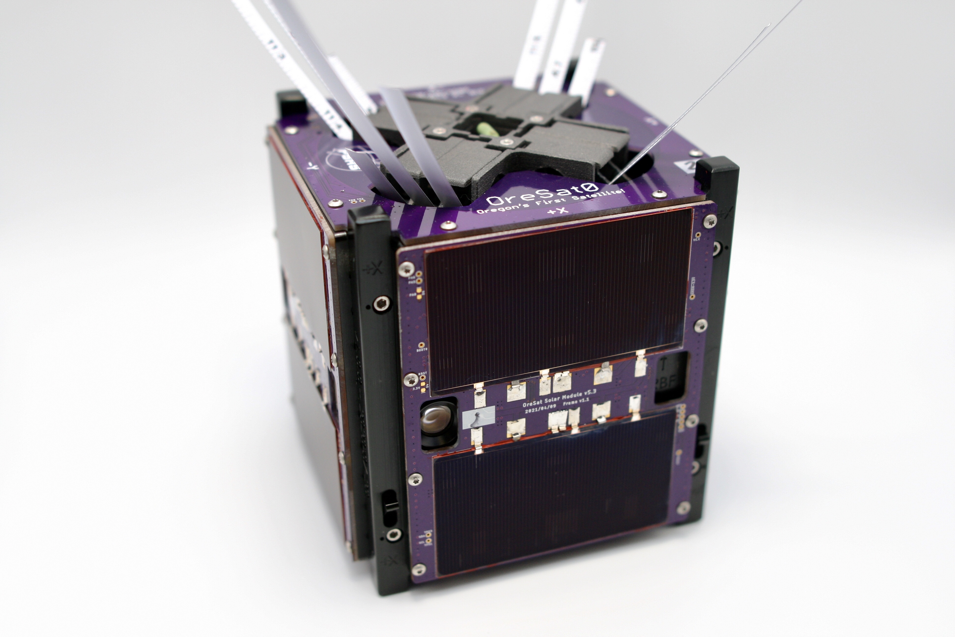 OreSat Solar Module - Silicon Cells + MCXN, from the project README