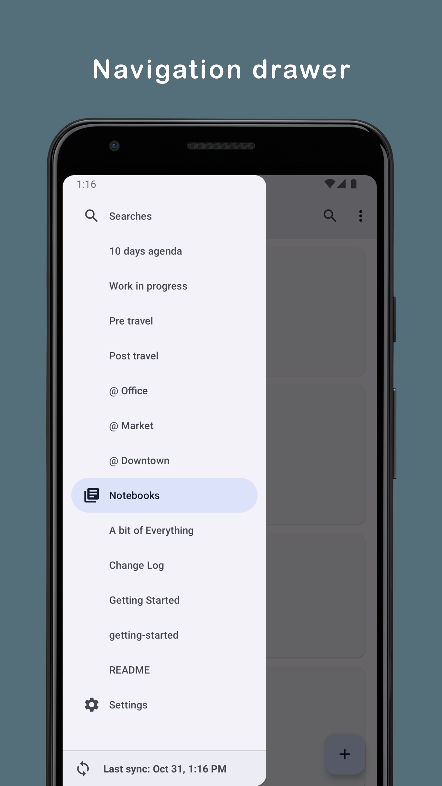 Screenshot 1 of Orgzly — opens full size