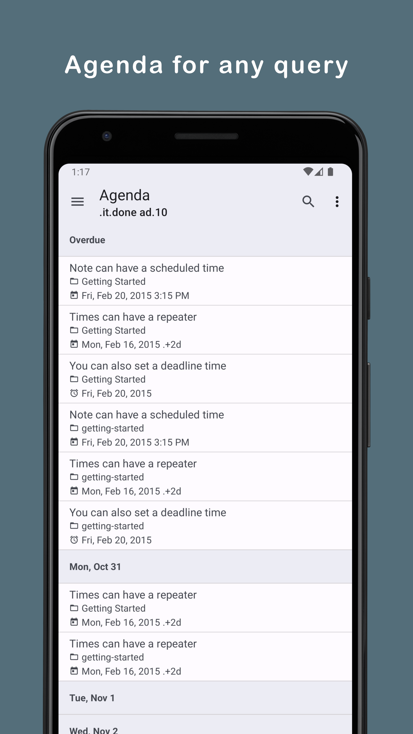 Screenshot 6 of Orgzly — opens full size