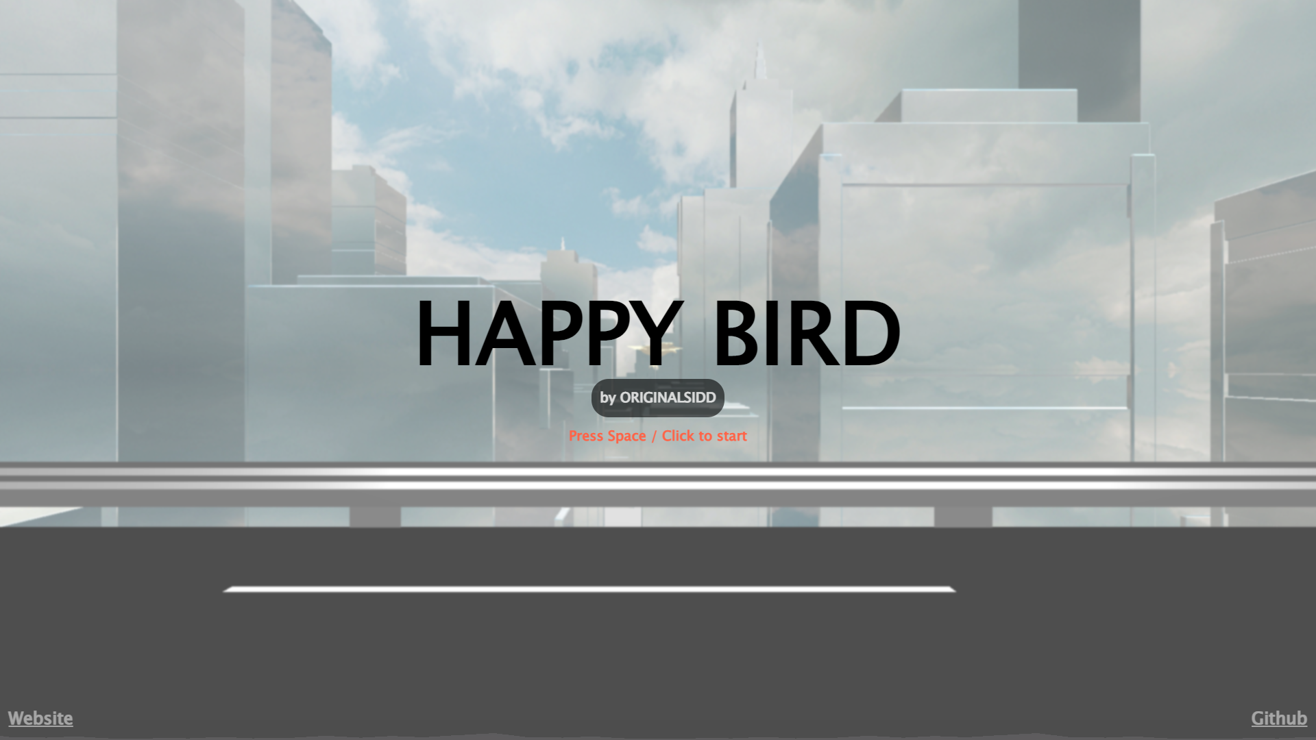 Happy Bird Main Menu