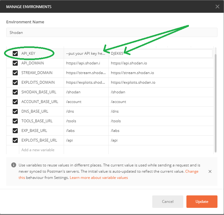 edit API_KEY environment variable