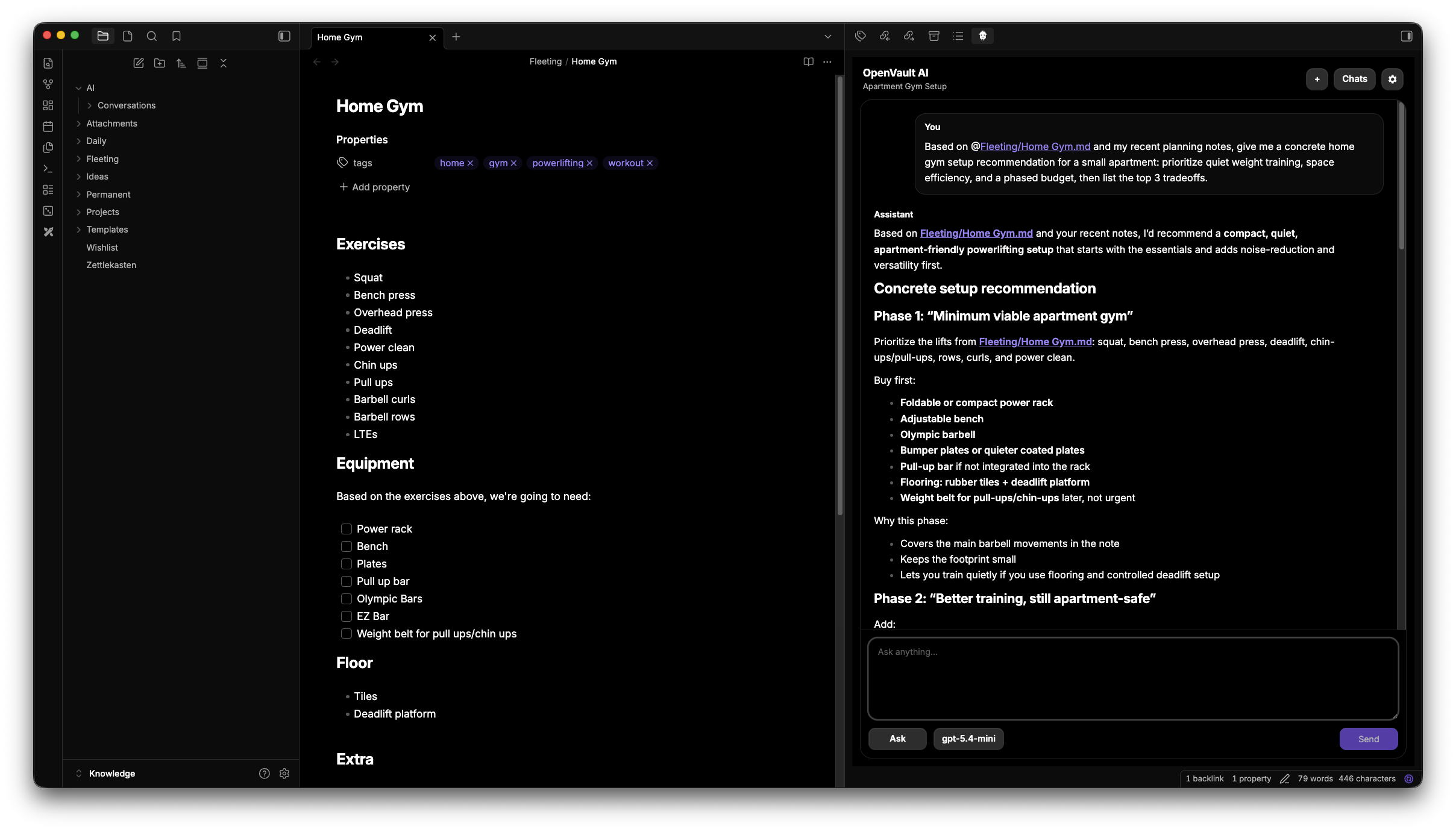 OpenVault AI screenshot