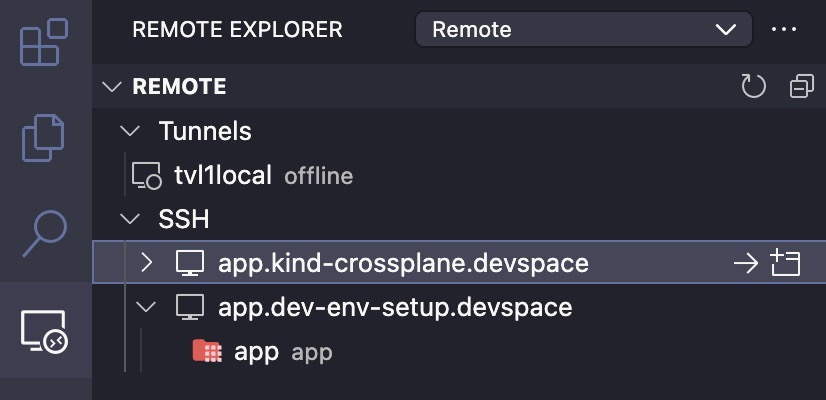VS Code Remote Explorer!