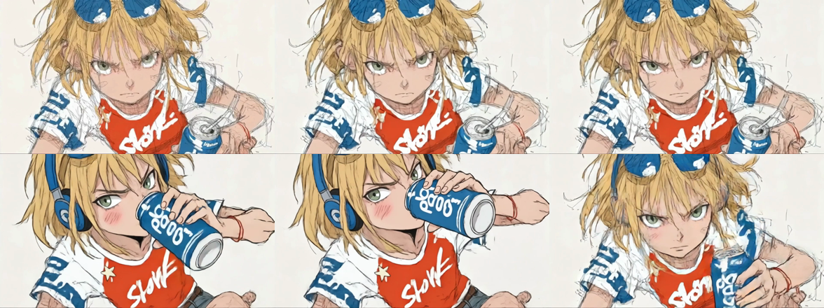 Frames from run 11 (Kling 3.0) showing the unwanted cut. AI-generated.