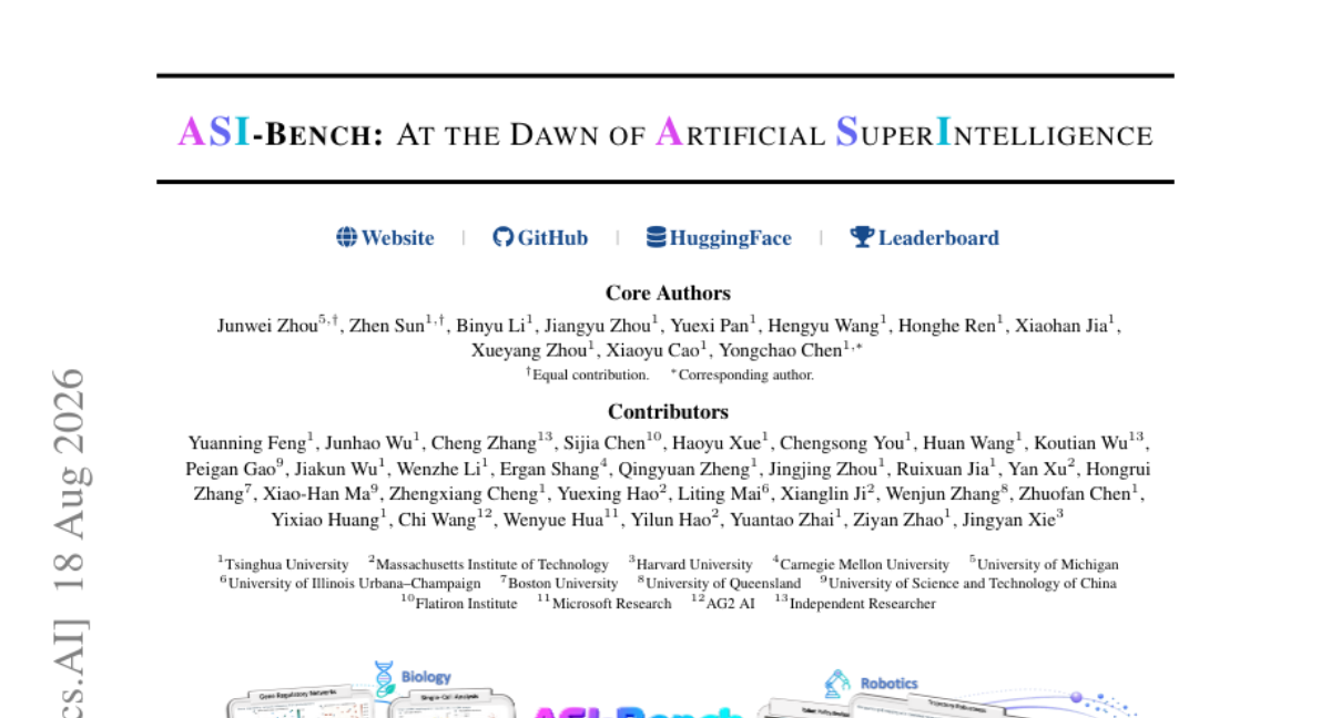 ASI-Bench: At the Dawn of Artificial Superintelligence