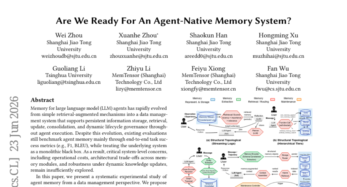 Are We Ready For An Agent-Native Memory System?
