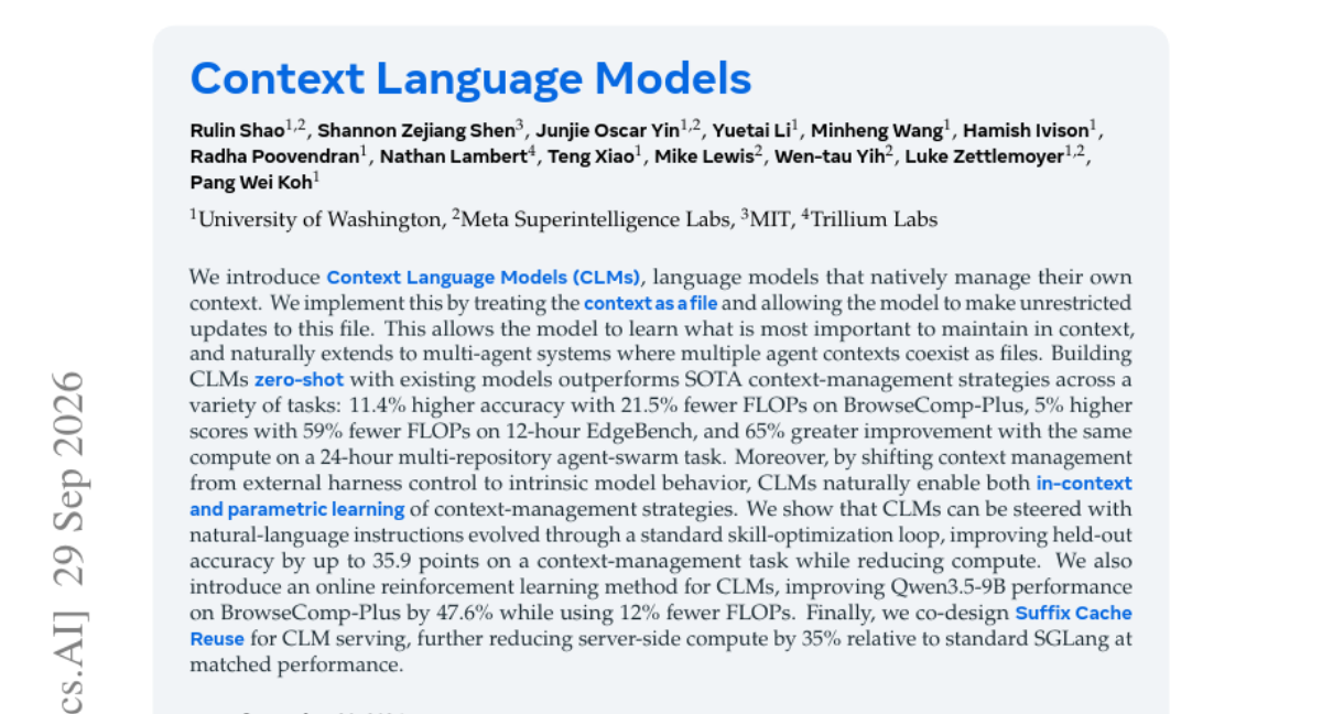 Context Language Models