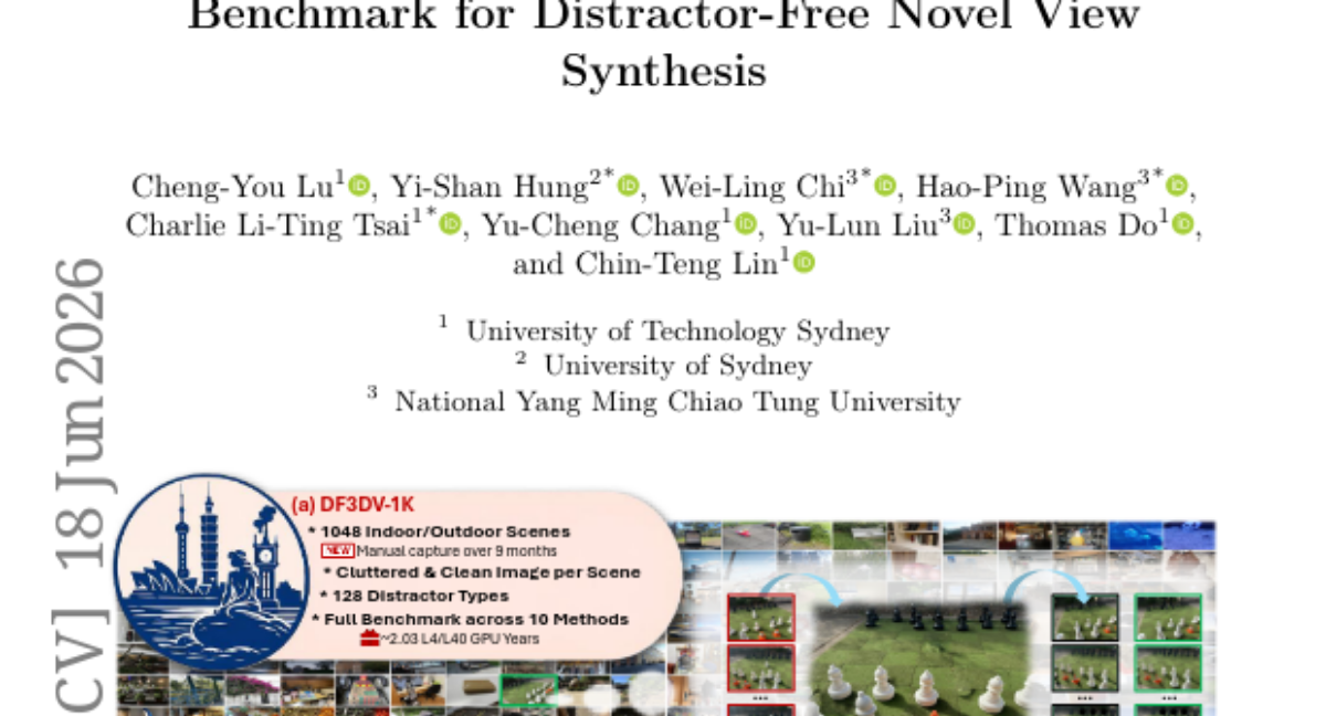 DF3DV-1K: A Large-Scale Dataset and Benchmark for Distractor-Free Novel View Synthesis