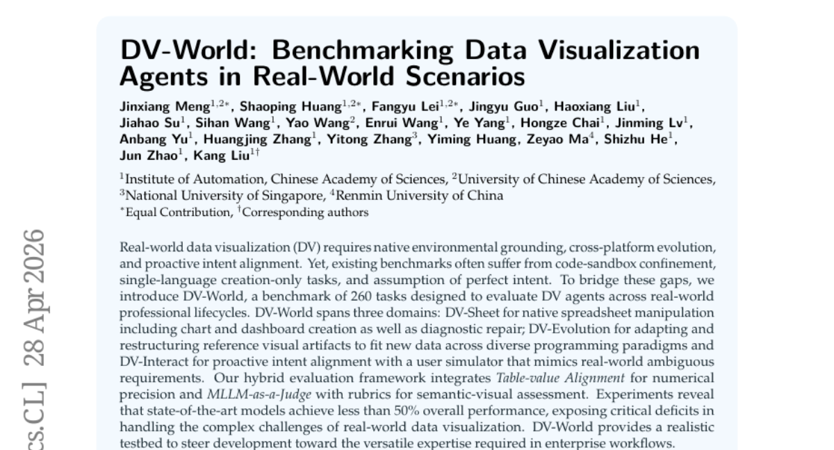 DV-World: Benchmarking Data Visualization Agents in Real-World Scenarios