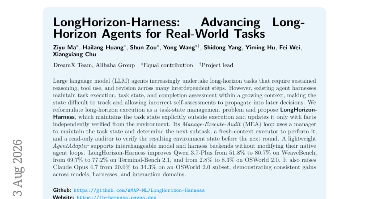 LongHorizon-Harness: Advancing Long-Horizon Agents for Real-World Tasks
