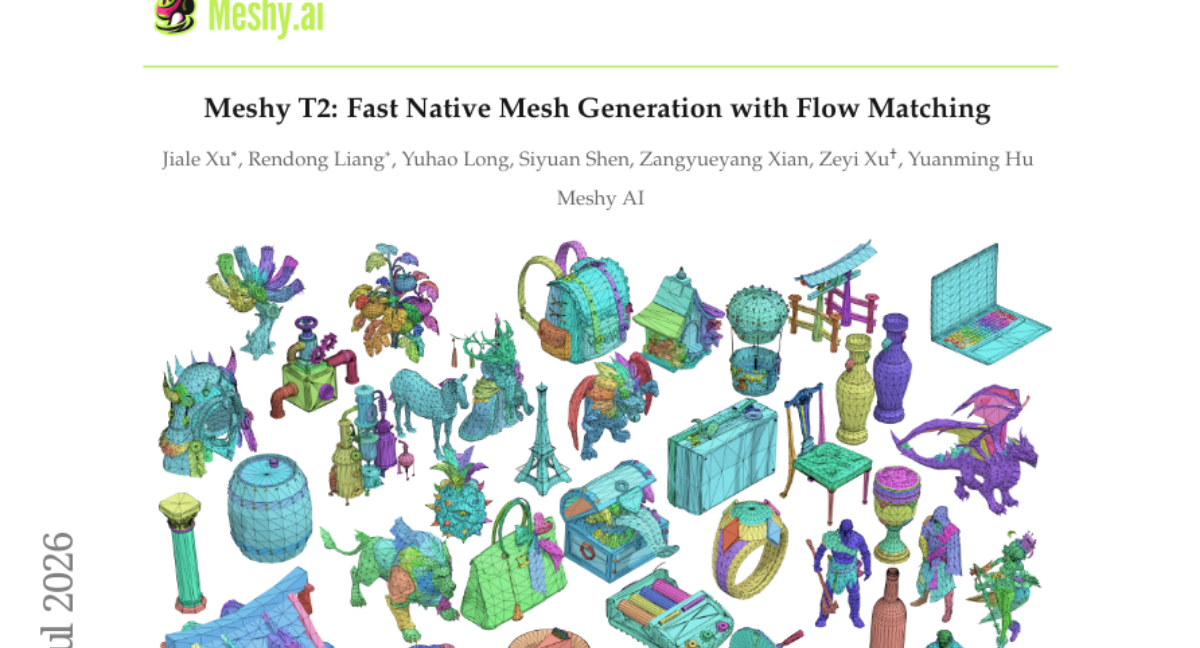 Meshy T2: Fast Native Mesh Generation with Flow Matching
