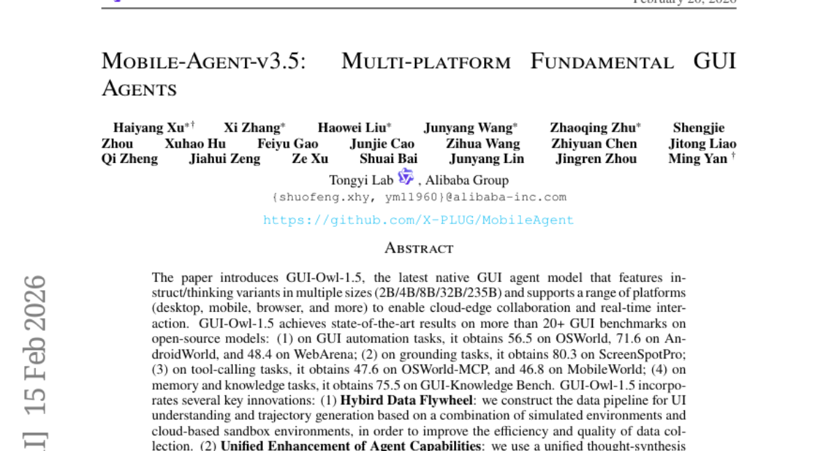 Mobile-Agent-v3.5: Multi-platform Fundamental GUI Agents