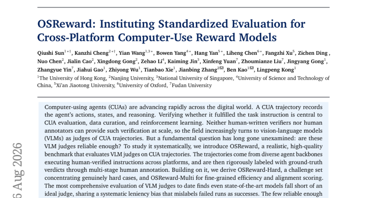 OSReward: Instituting Standardized Evaluation for Cross-Platform Computer-Use Reward Models