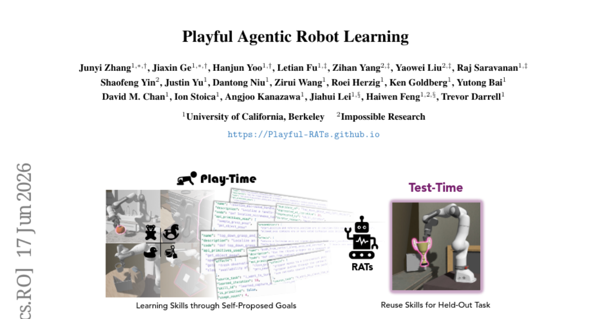 Playful Agentic Robot Learning