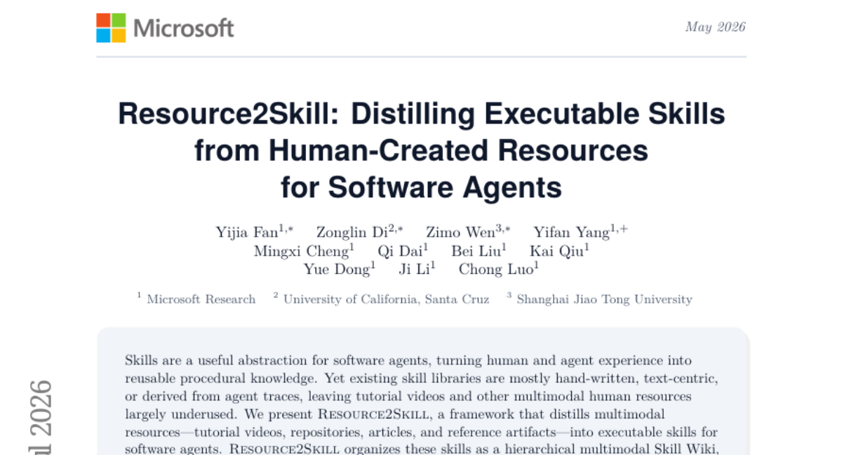 RESOURCE2SKILL: Distilling Executable Agent Skills from Human-Created Multimodal Resources