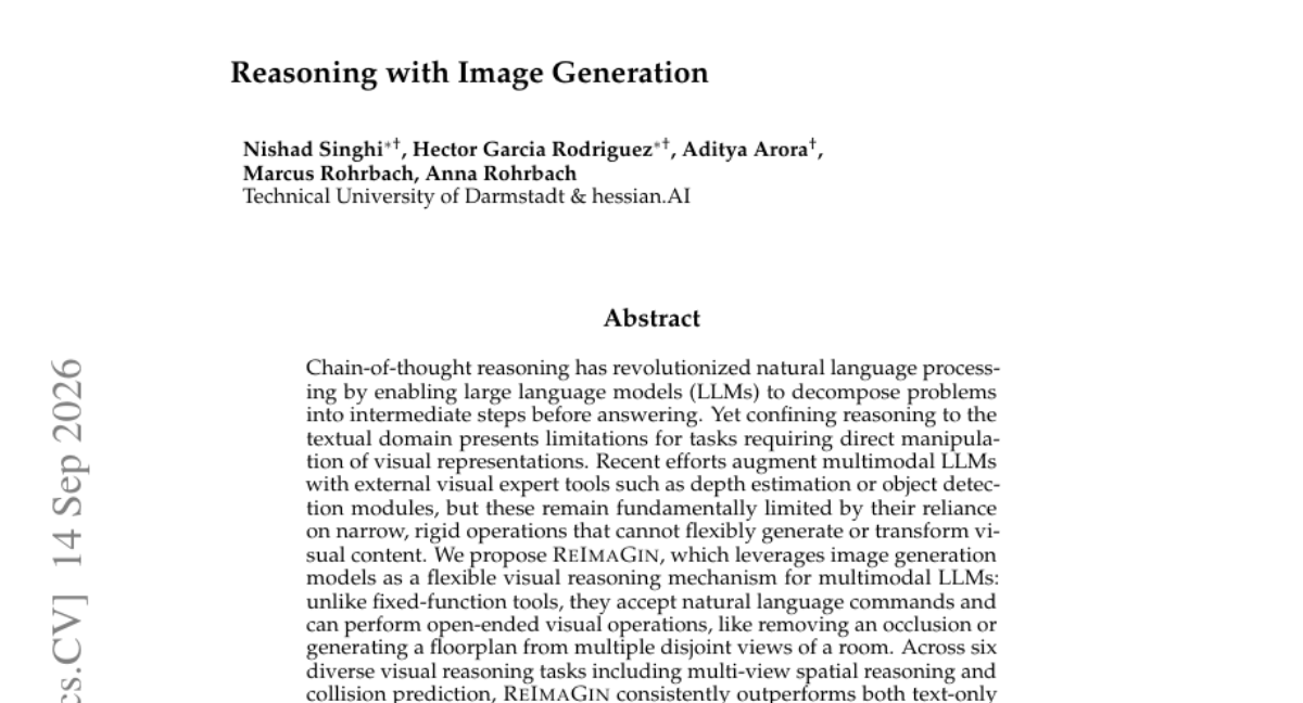 Reasoning with Image Generation