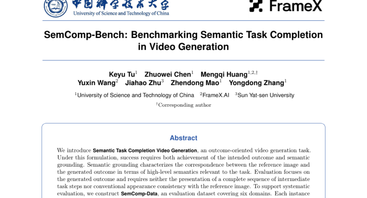 SemComp-Bench: Benchmarking Semantic Task Completion in Video Generation