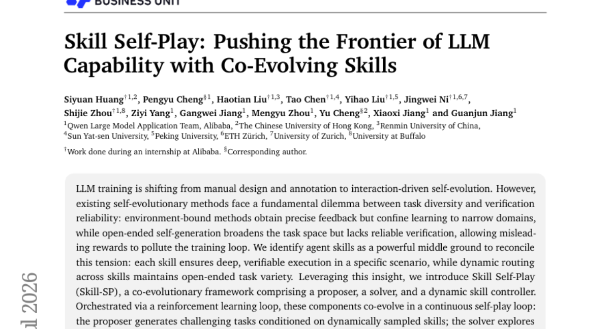 Skill Self-Play: Pushing the Frontier of LLM Capability with Co-Evolving Skills