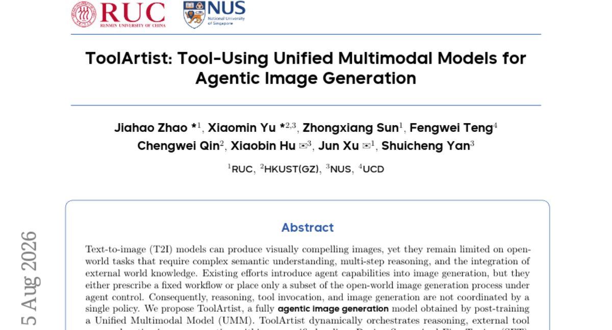 ToolArtist: Tool-Using Unified Multimodal Models for Agentic Image Generation