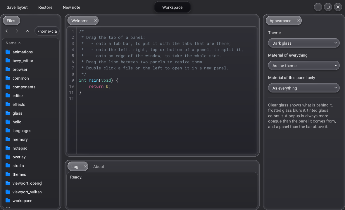 The workspace example