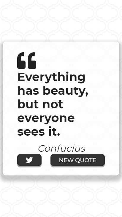 An quote from Confucius on Pixel 2