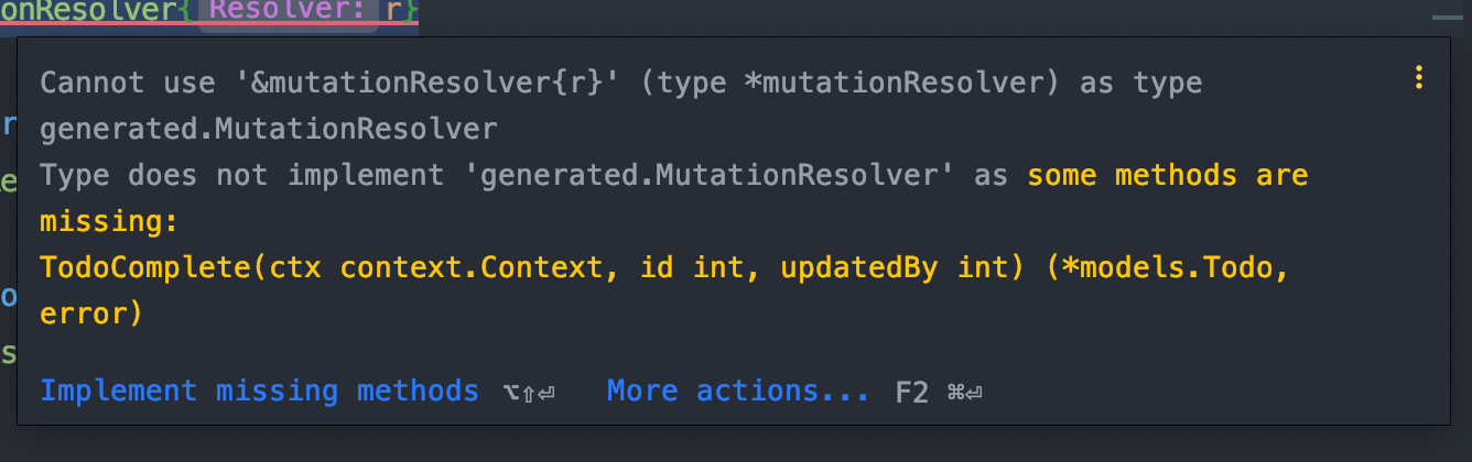 Unimplemented Resolver