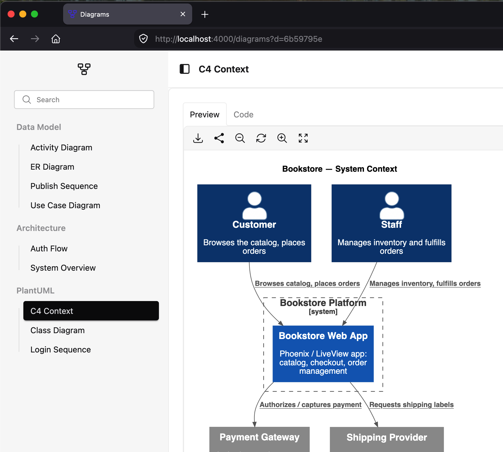 PhoenixDiagrams screenshot