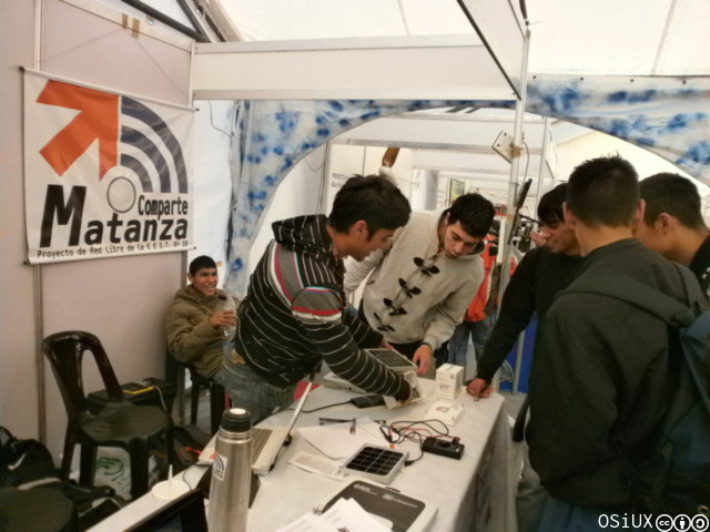 Stand MatanzaComparte en Plaza Ciencia 2013