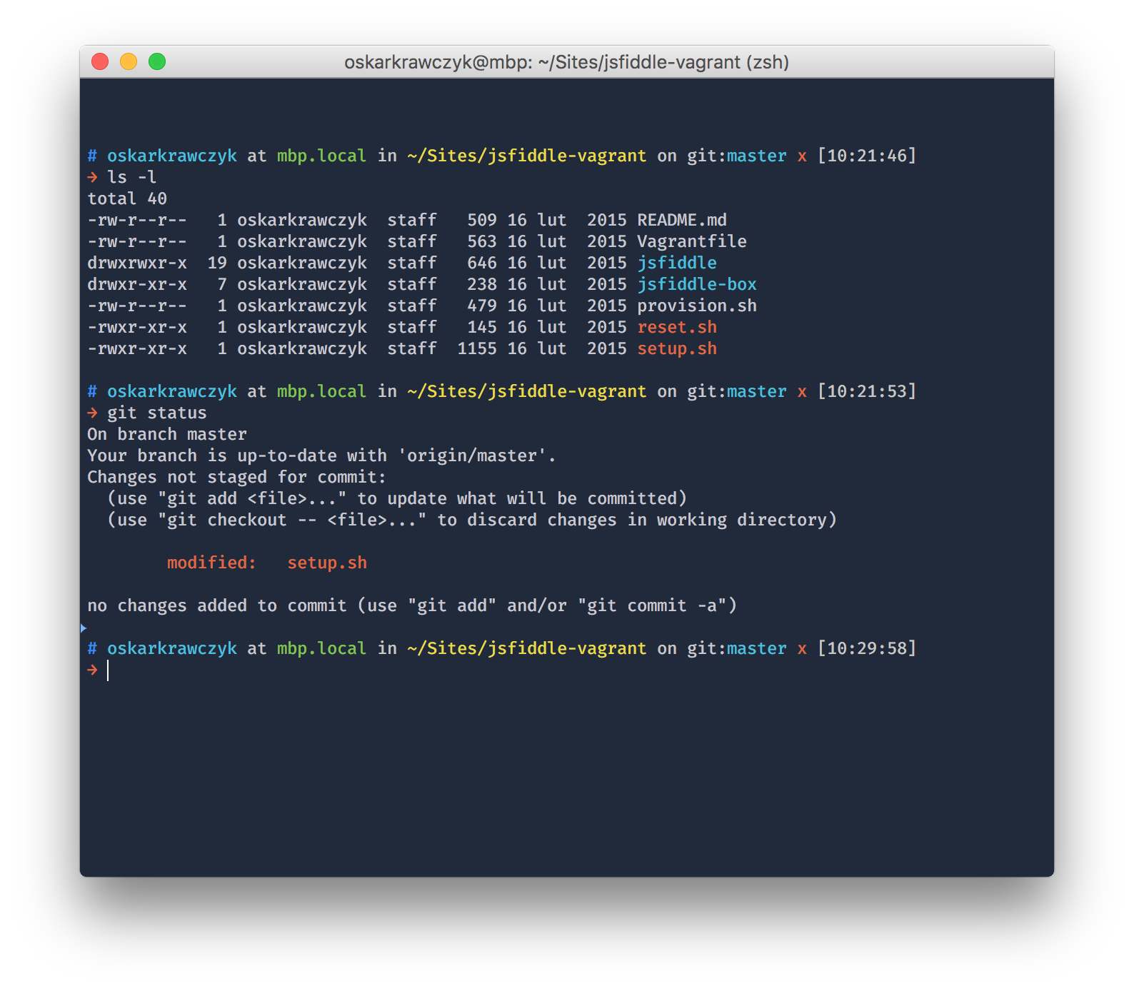 iterm themes zsh