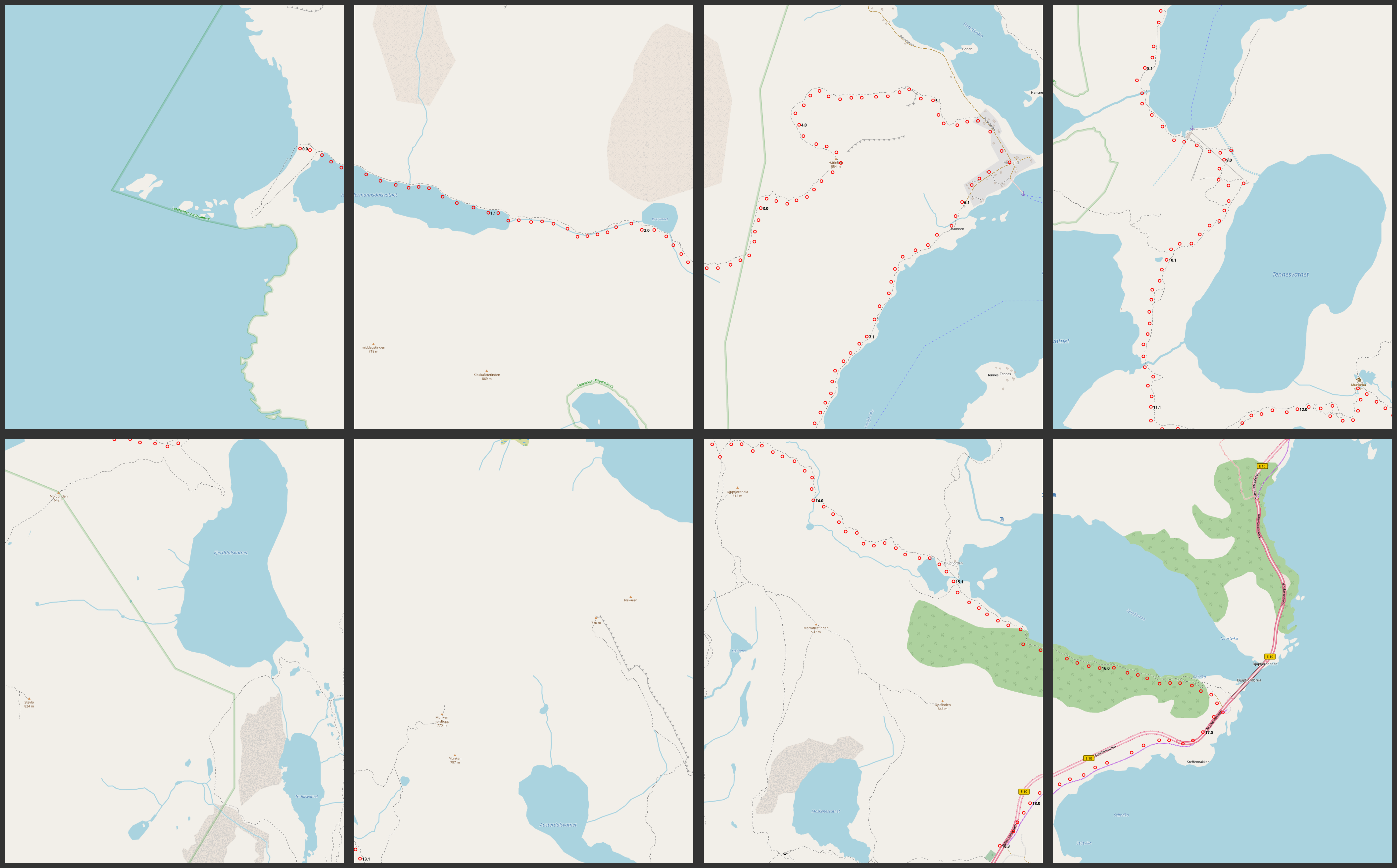 example output of osm2pdf with --route parameter