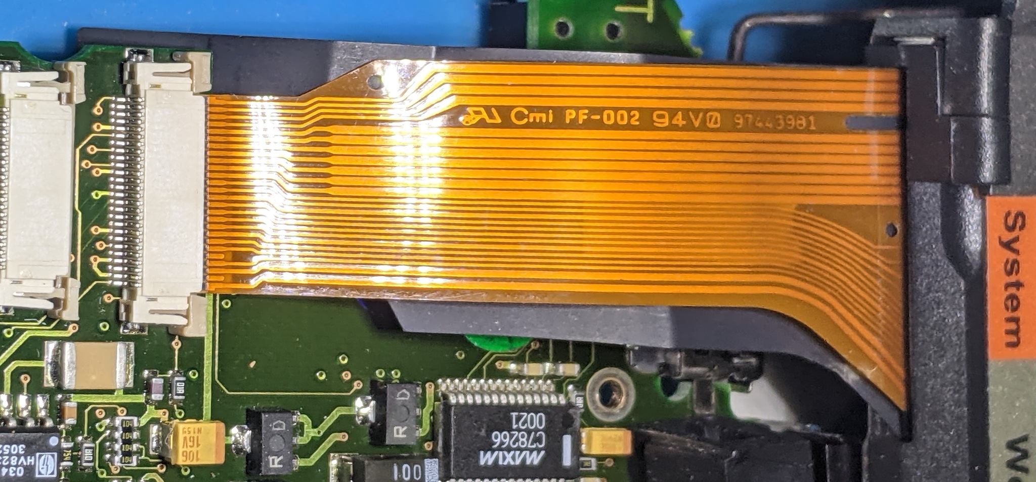 FPC connector for the LCD